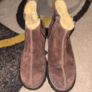 UGG Chocolate Brown Suede Winter Boots